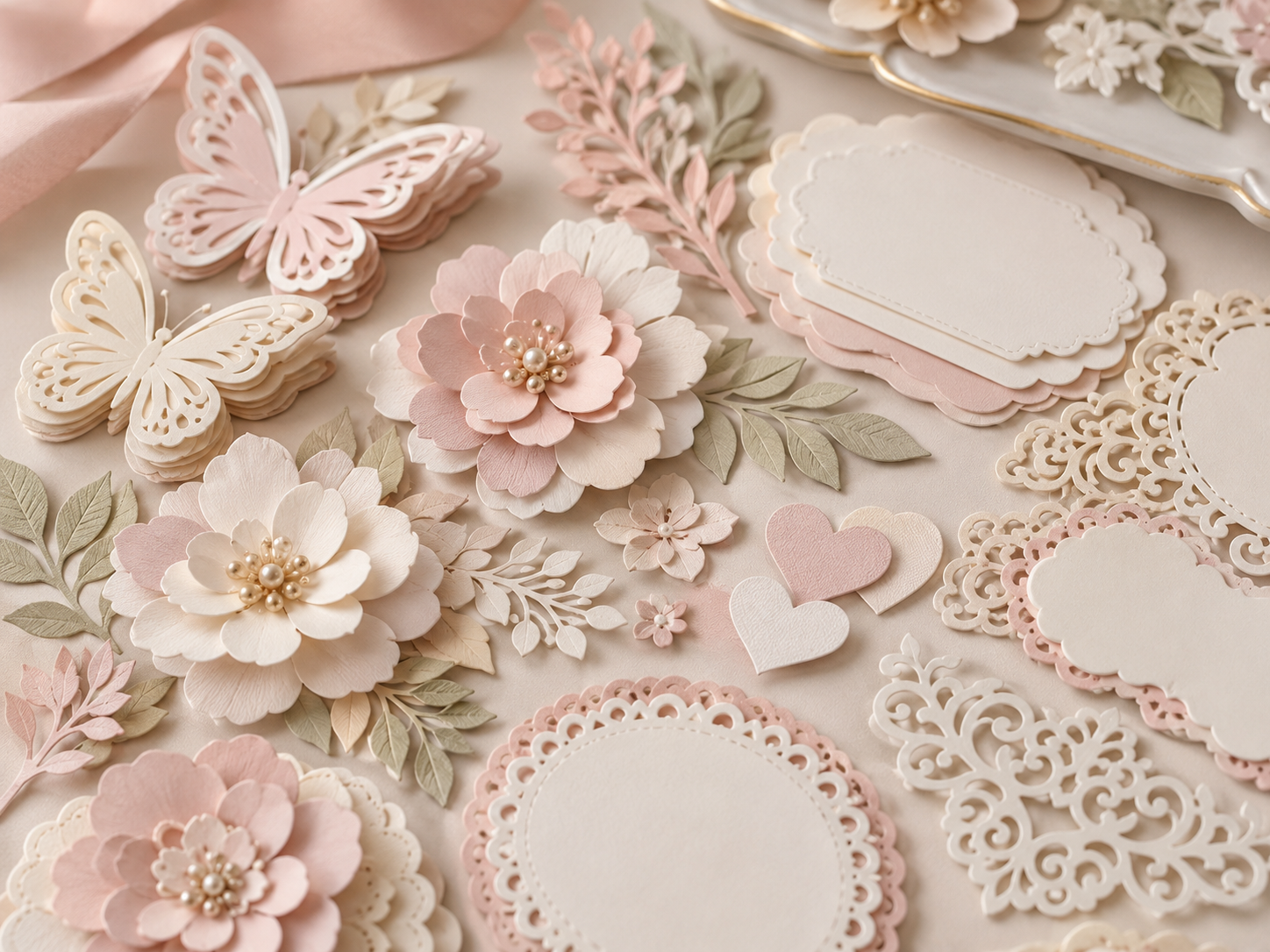 Apliques em papel BellaFlor